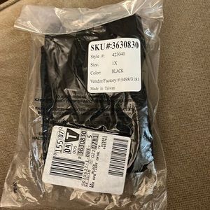 Lands End Black Adult Opaque Tights